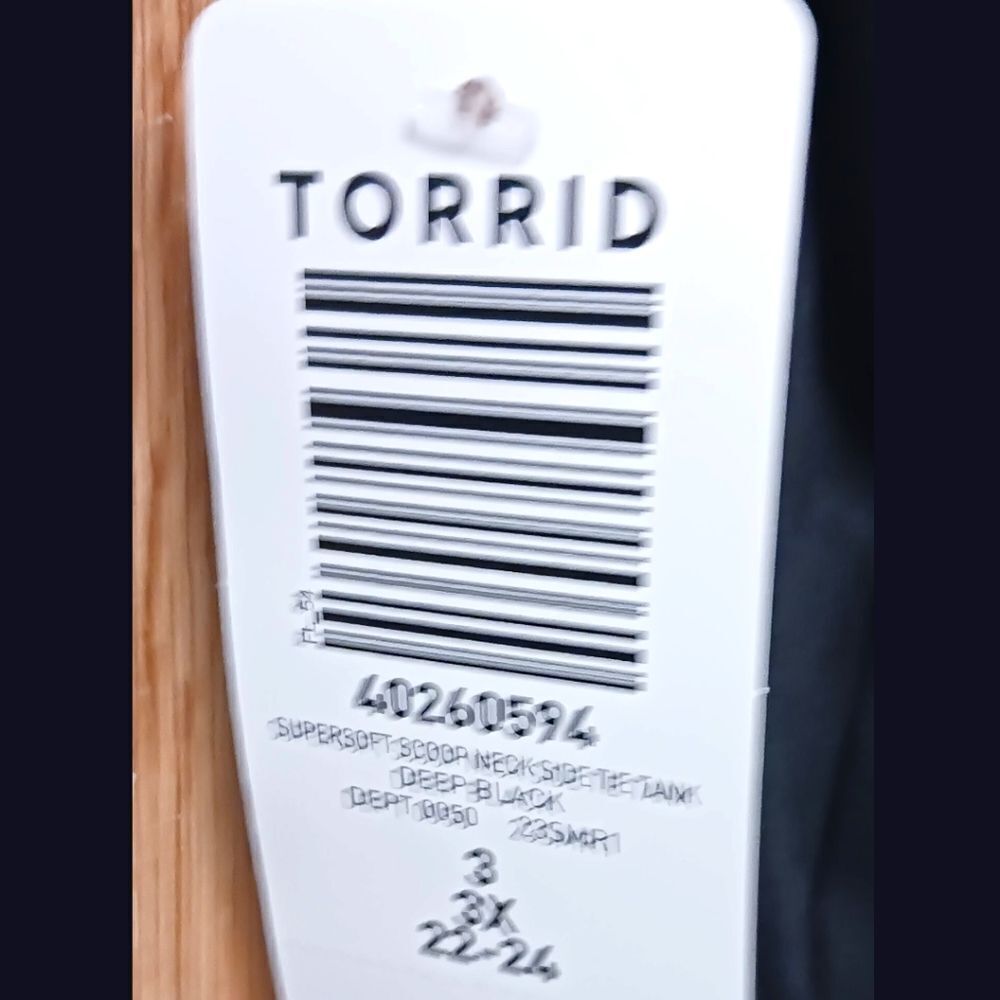 TORRID Plus Size Black Super soft Scoop Neck Side Tie Tank Top SIZE 3X - Picture 12 of 12